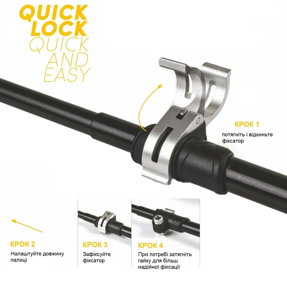 Трекинговые палки VIPOLE Vipole Climber Long AS DLX Grey (S25 18) Вес 0.685