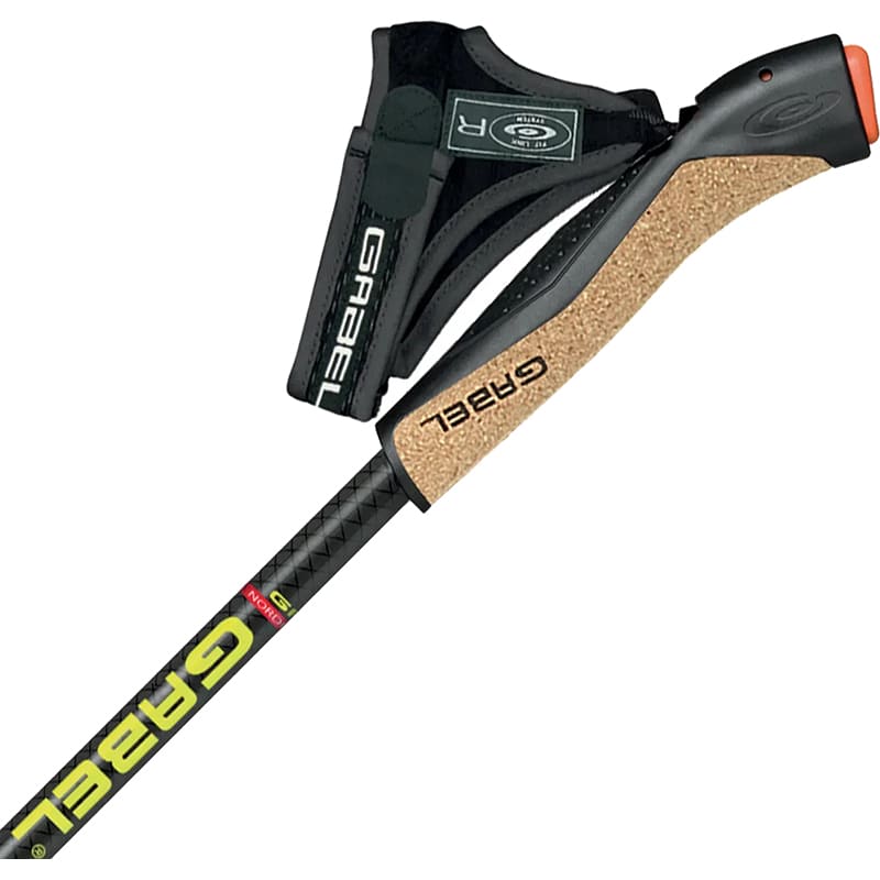 Трекінгові палиці GABEL FX-75 Snake Carbon 135 Dual Spike (7008351011350) Колір чорний