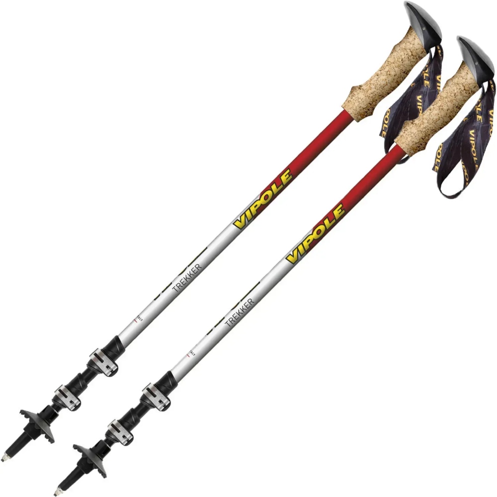 Треккинговые палки VIPOLE Vipole Trekker Cork Red (S25 09)