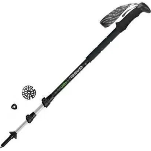 Треккинговые палки GABEL Mont Blanc Tour Light Black (7008445500000) Комплектация Палки с ремешком 2 шт; Съемное трекинговое кольцо с зубцами диаметром 55 мм (03/24F) 2 шт; Съемное снежное кольцо диаметром 90 мм (03/27) 2 шт; Скоба для соединения двух палок вместе 2 шт