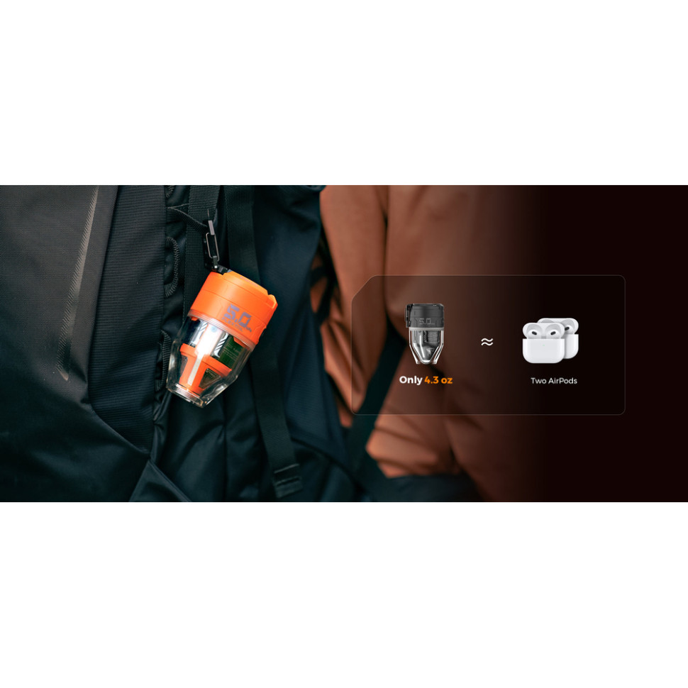 Насос-фонарь кемпинговый FLEXTAIL  Max Pump 3 Black (MP3G650-BK-i) Вес 0.122