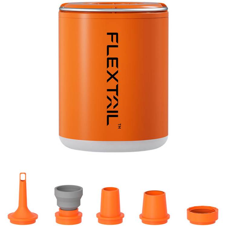 Насос-фонарь кемпинговый FLEXTAIL Tiny Pump 2X Orange (TY2X1600-OG-i) Комплектация Flextail Tiny Pump 2X, зарядный кабель USB Type-C, 5 насадок, мешочек для хранения, инструкция