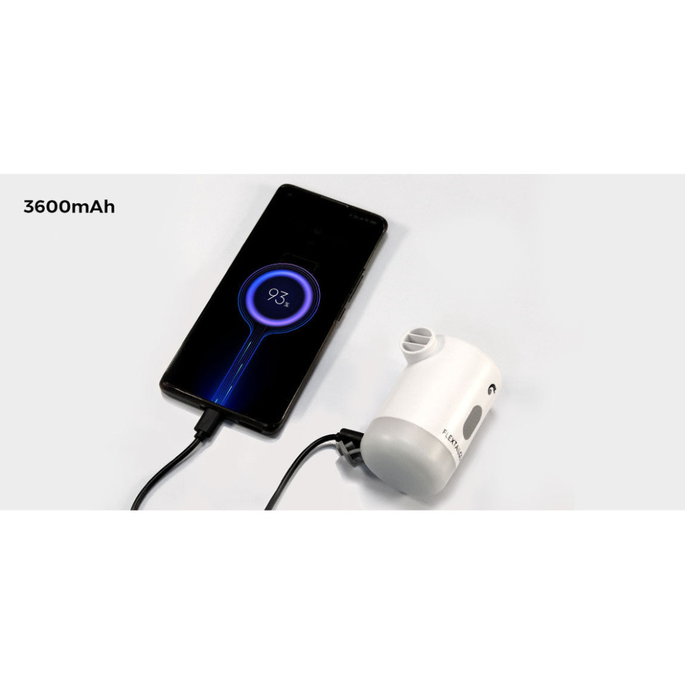 Насос-фонарь-powerbank FLEXTAIL Max Pump 2 Pro White (MP2P4000-WT-i) Чехол True