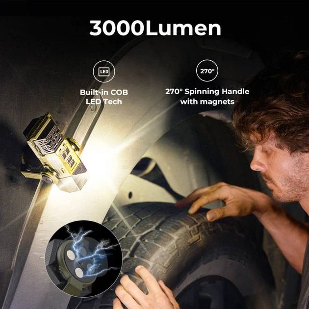 Фумигатор-фонарь-powerbank FLEXTAIL Evo Repel Green (ER4800-GN-i) Дополнительно IPx5; Световой поток 3000лм; Макс. время работы от батарей 28 ч; Питание: Аккумулятор 51,84 Вт·ч;