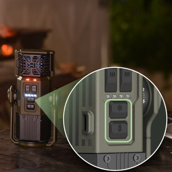 Внешний вид Фумигатор-фонарь-Powerbank FLEXTAIL Evo Repel Black (6975755960319)