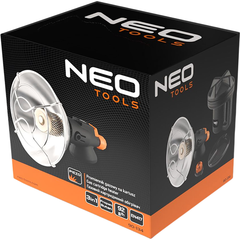 Фото 20 Газовый обогреватель NEO TOOLS Black (90-134)