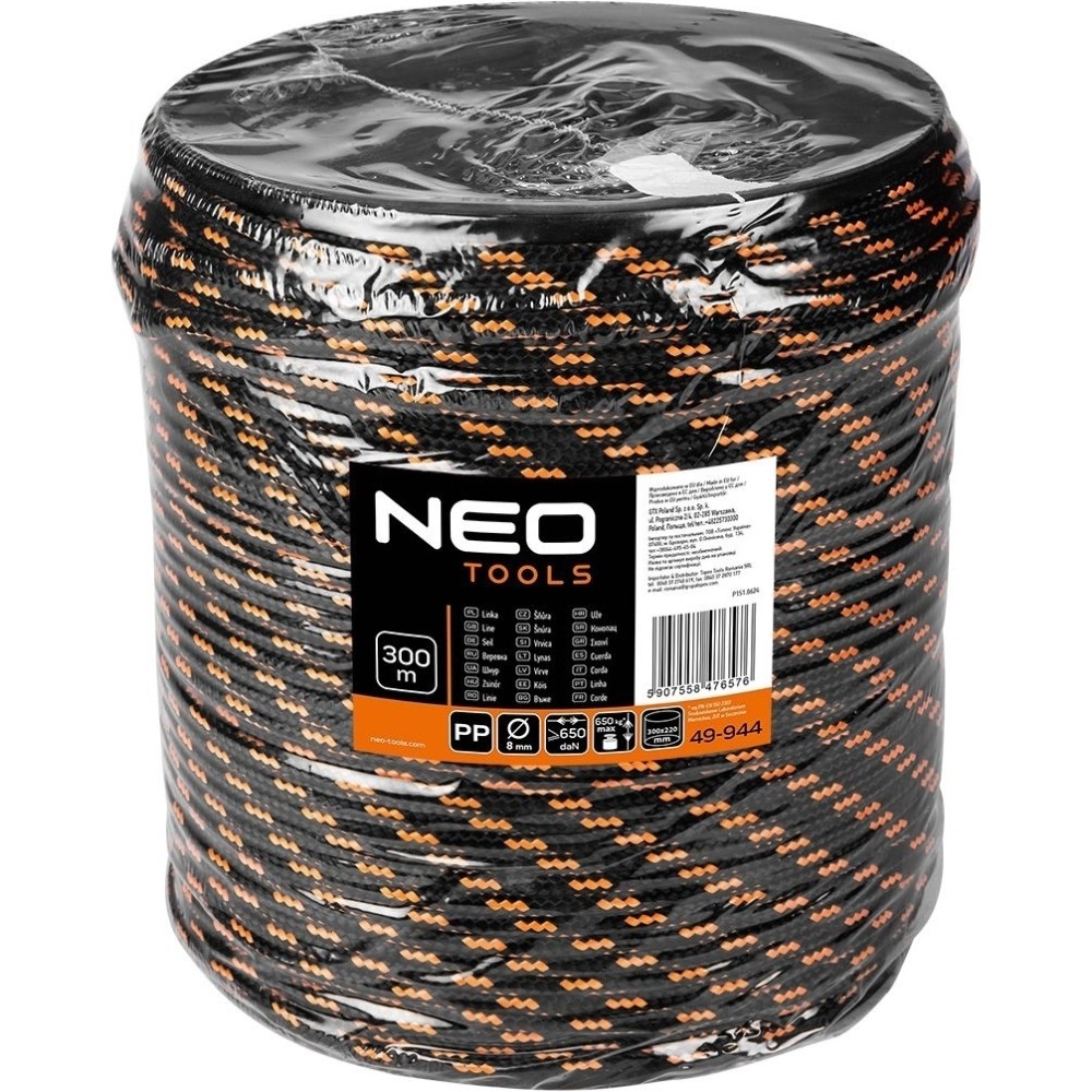 Зовнішній вигляд Шнур поліпропіленовий NEO TOOLS 300 м (49-944)