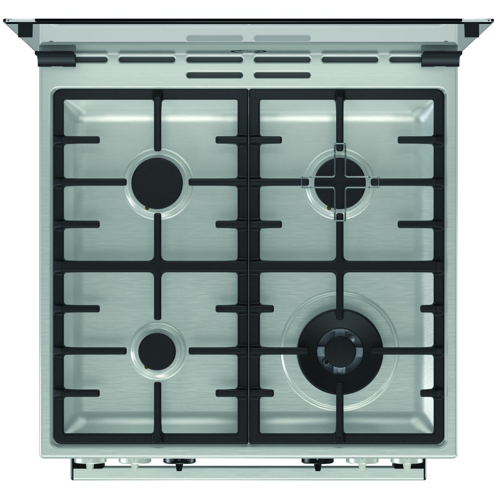 Плита комбінована GORENJE K 634 XA (RM6A3E-APG4B) Покриття варильної поверхні нержавіюча сталь