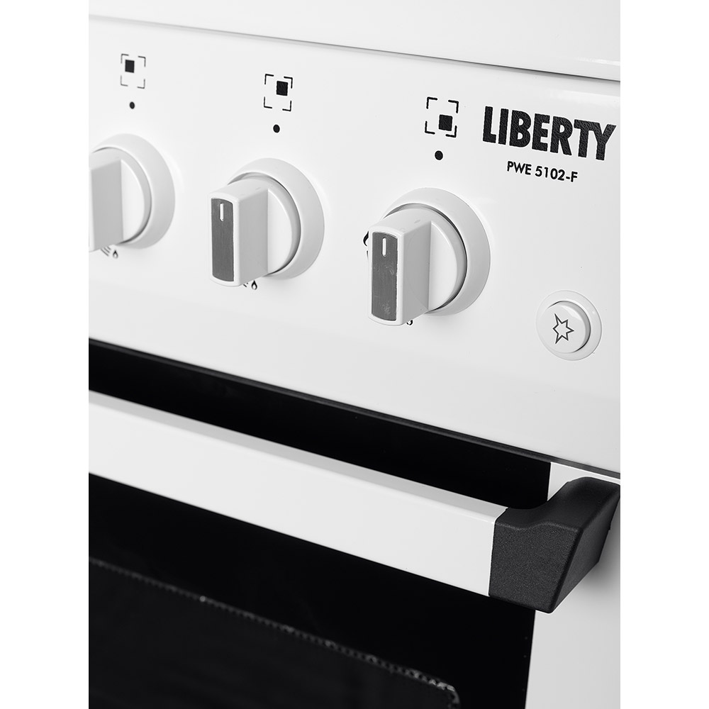 Плита комбинированная LIBERTY PWE 5102-F Безопасность дверца с двойным стеклом