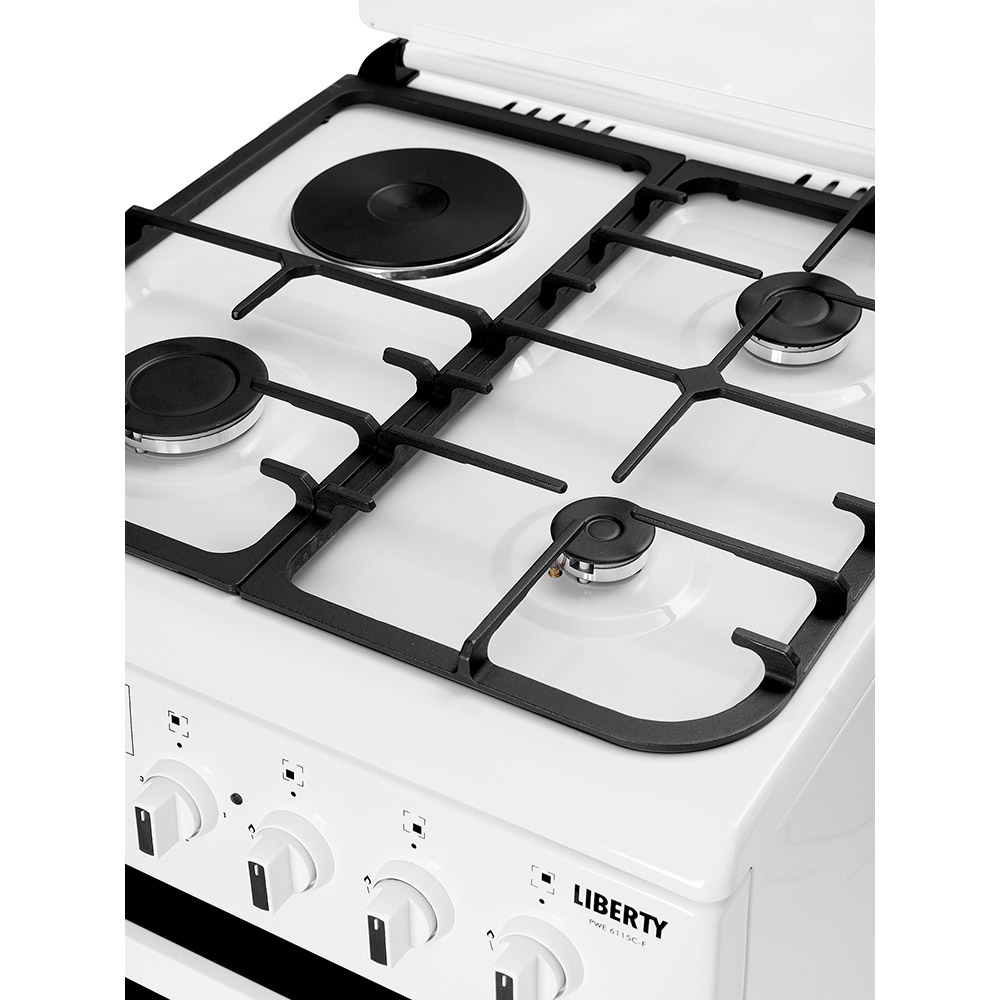 Плита комбинированная LIBERTY PWE 6115 C-F Покрытие варочной поверхности эмаль