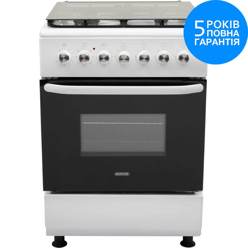 Плита комбінована ELEYUS TEKNA 6007 CF WH Тип плити комбінована