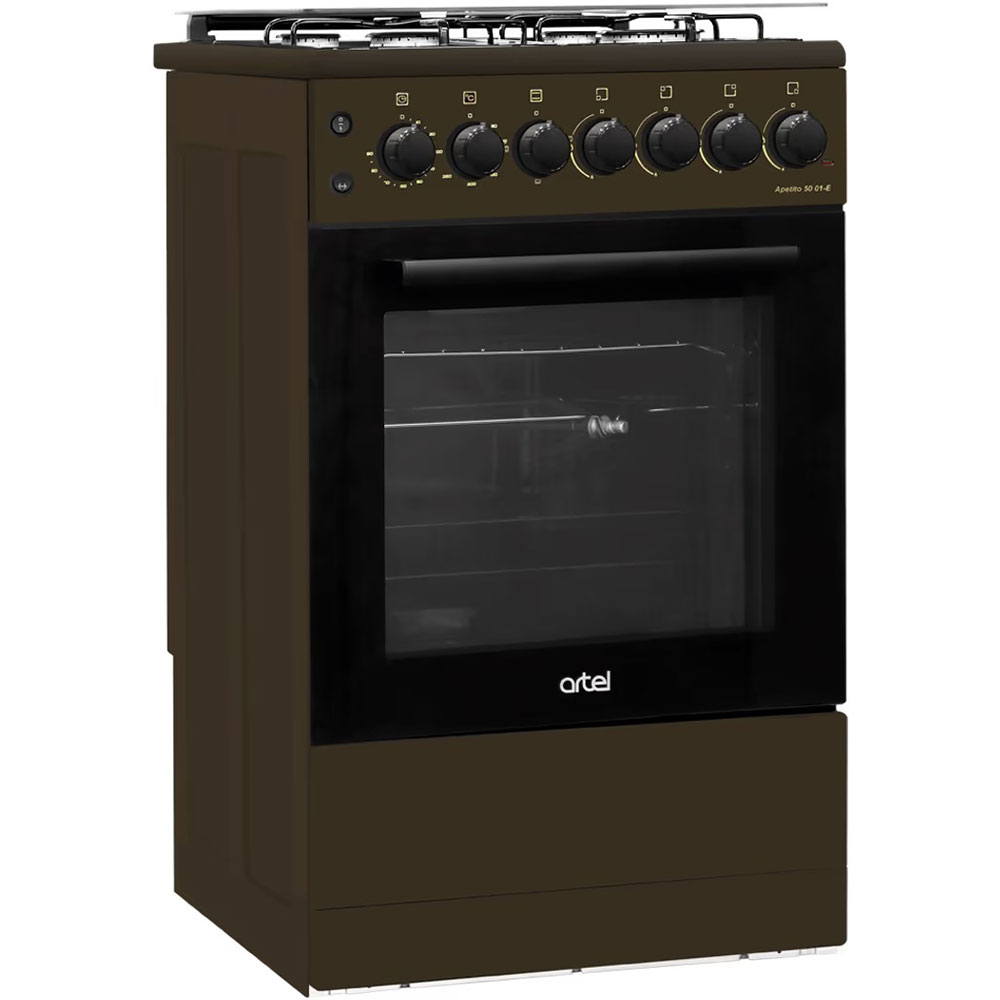 Плити комбіновані ARTEL APETITO 50 01-E Brown Тип варильної поверхні газова