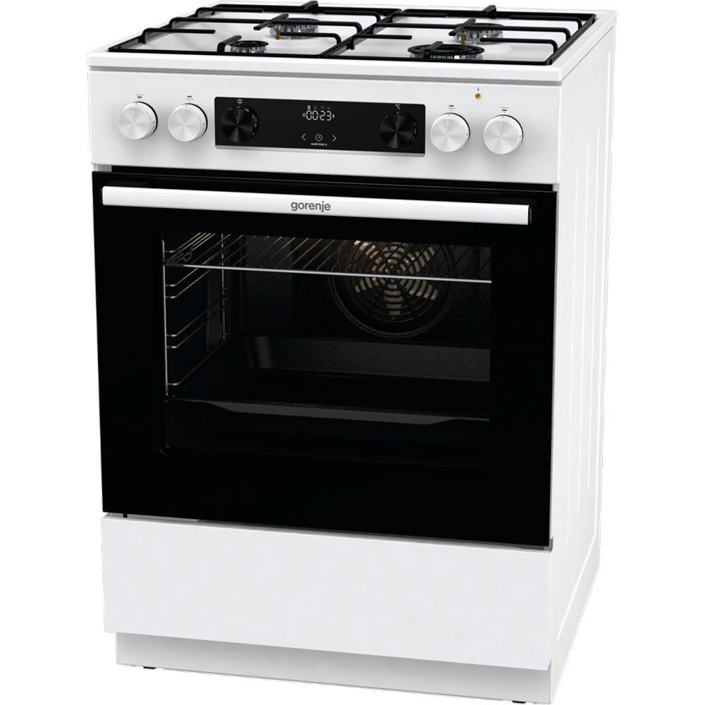 Плита комбінована GORENJE GKS6C70WJ (FM6A4D-JPD4B) Покриття варильної поверхні емаль