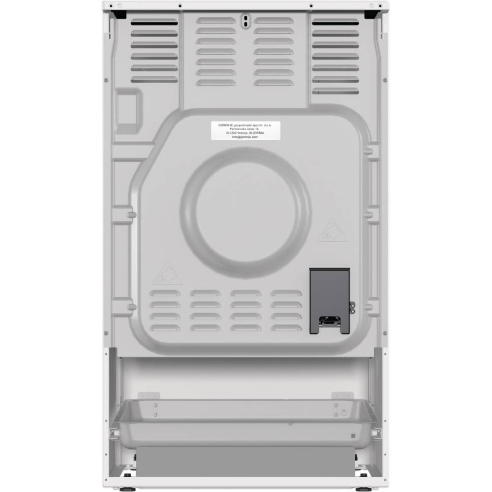 Плита электрическая GORENJE GEC 5A21 WG-B (740525) Безопасность дверца с двойным стеклом