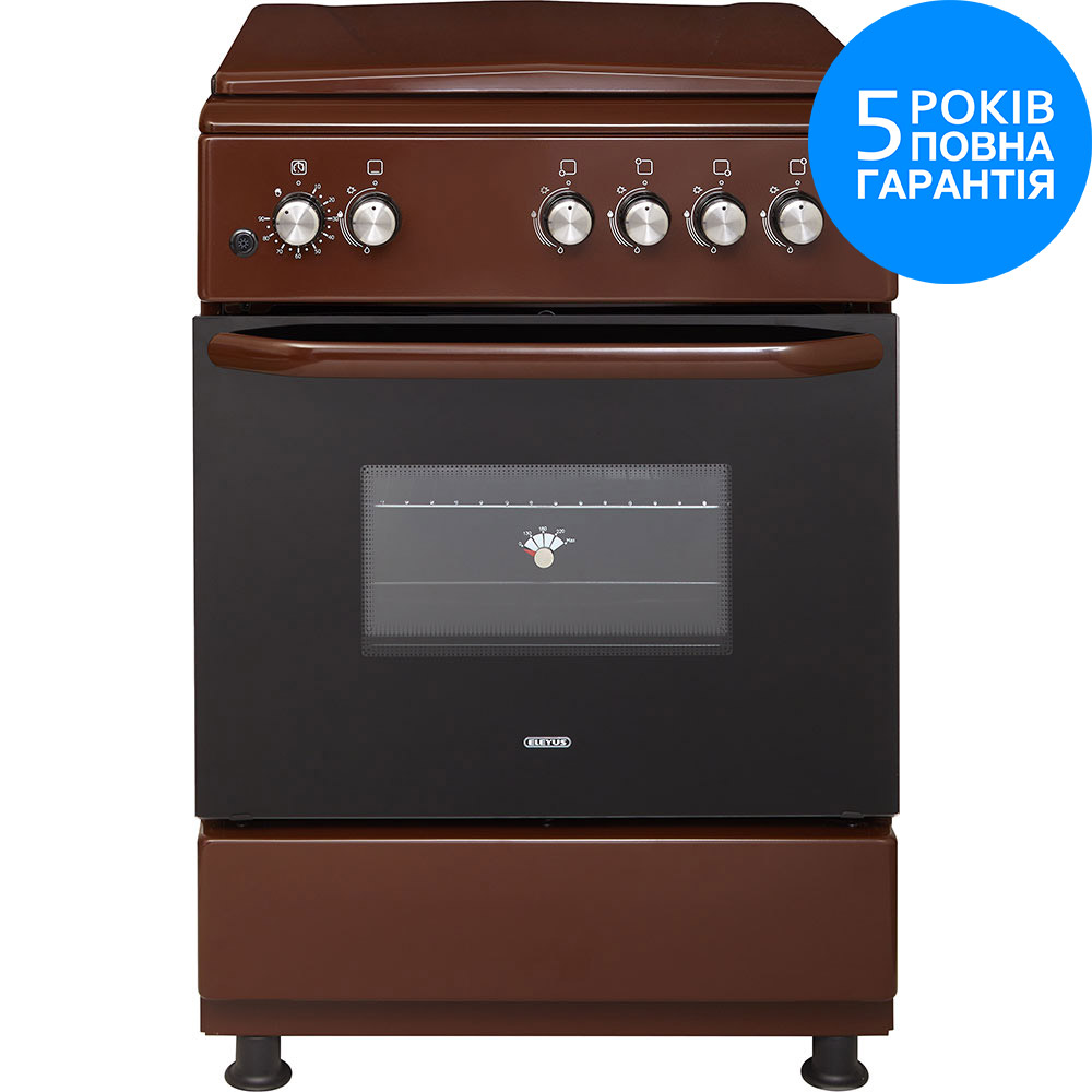 Плита газова ELEYUS CAST 6001 CF BR Тип плити газова