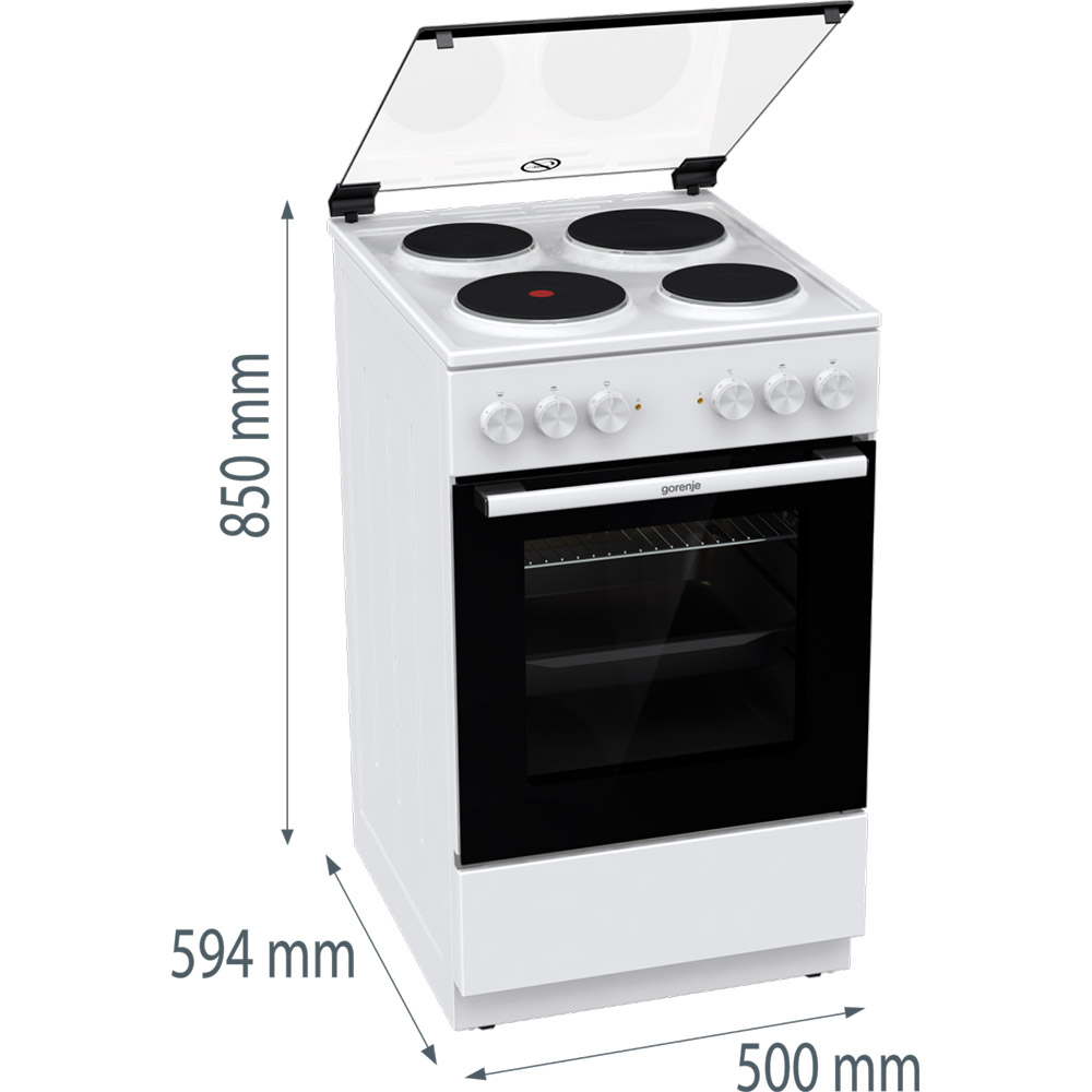 Обзор Плита электрическая GORENJE GE 5A21 WH (FC511A-HSDA2)