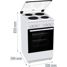 Плита электрическая GORENJE GE 5A21 WH (FC511A-HSDA2)