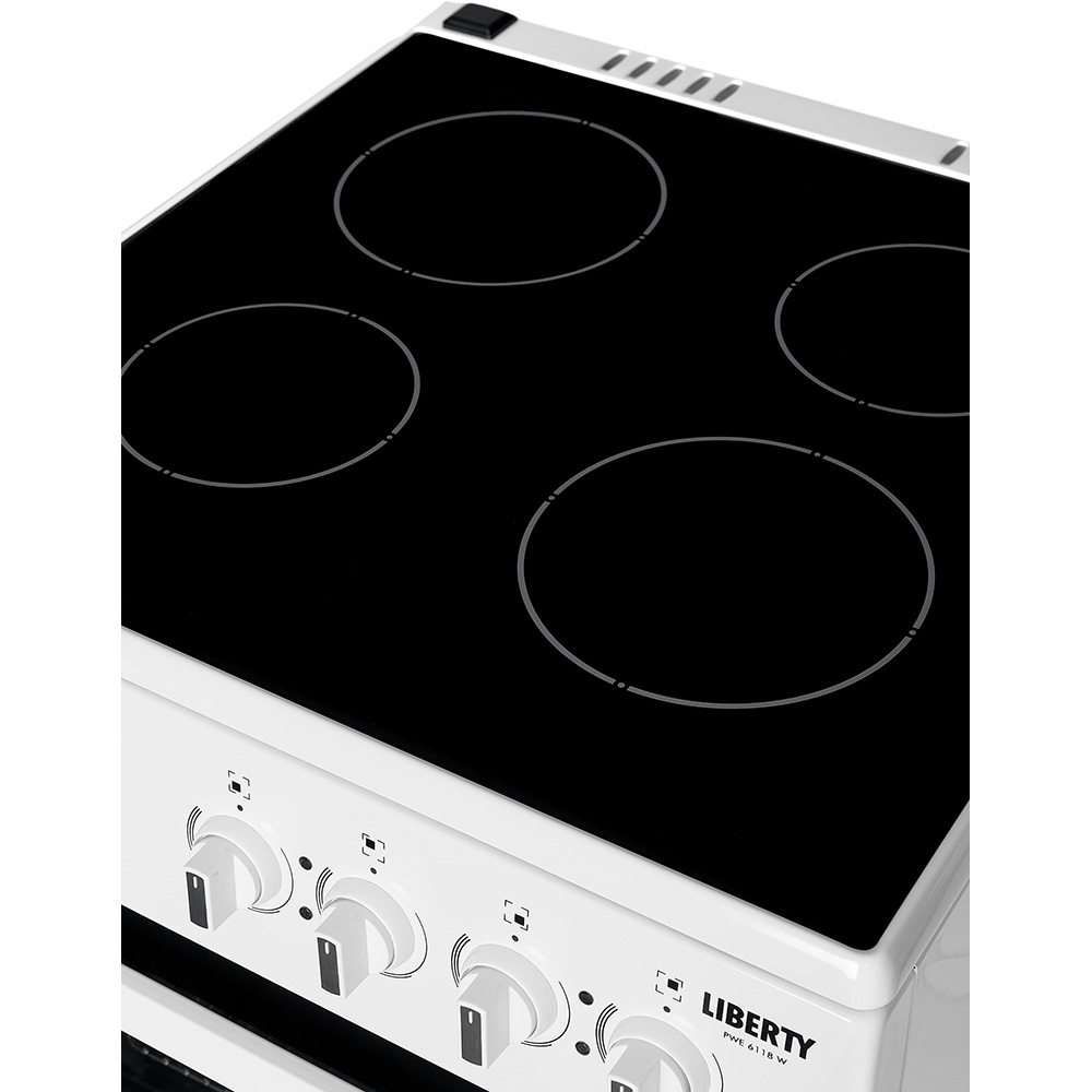 Плита электрическая LIBERTY PWE 6118 W Покрытие варочной поверхности стеклокерамика