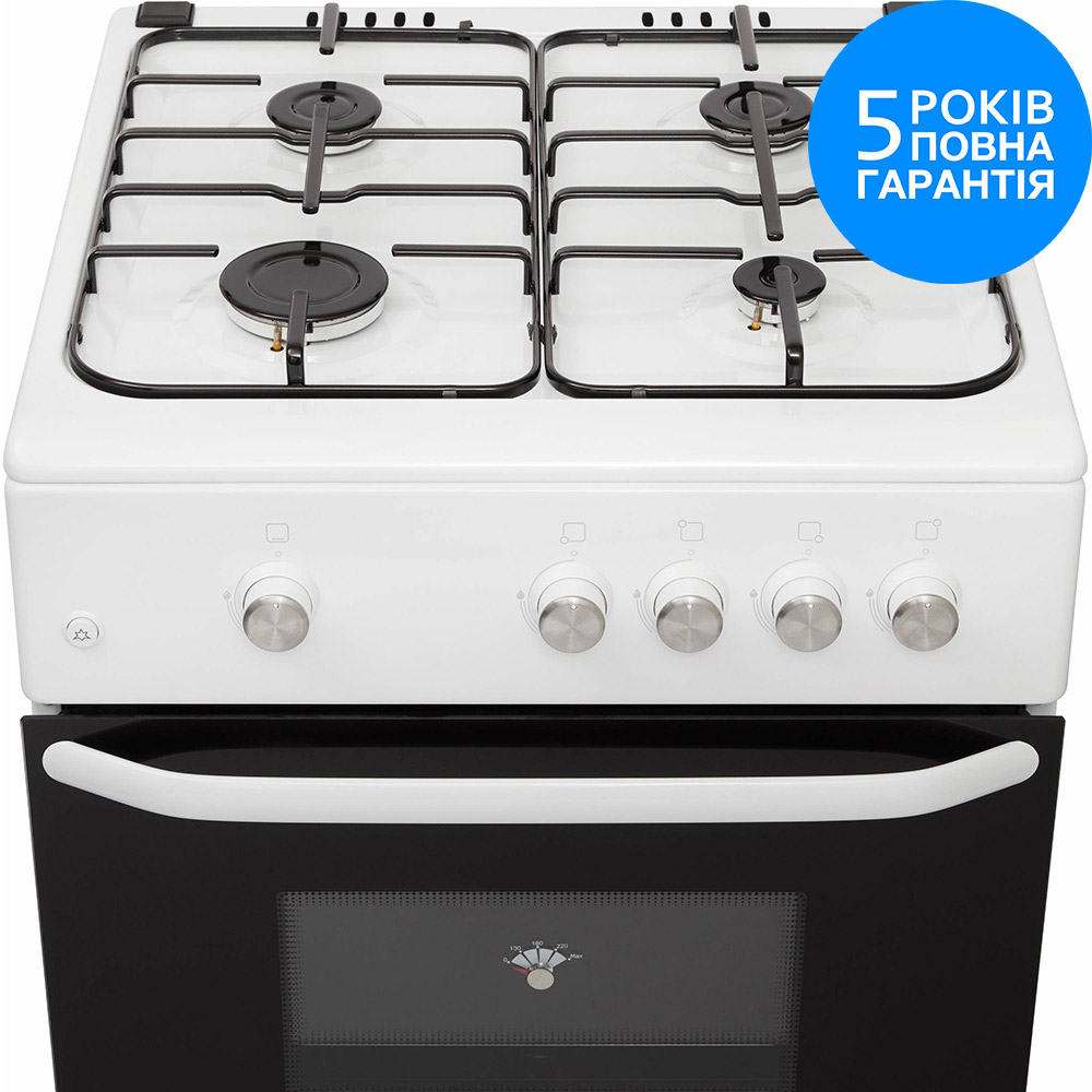 Плита газова ELEYUS CUBA 6001 EF WH Тип плити газова