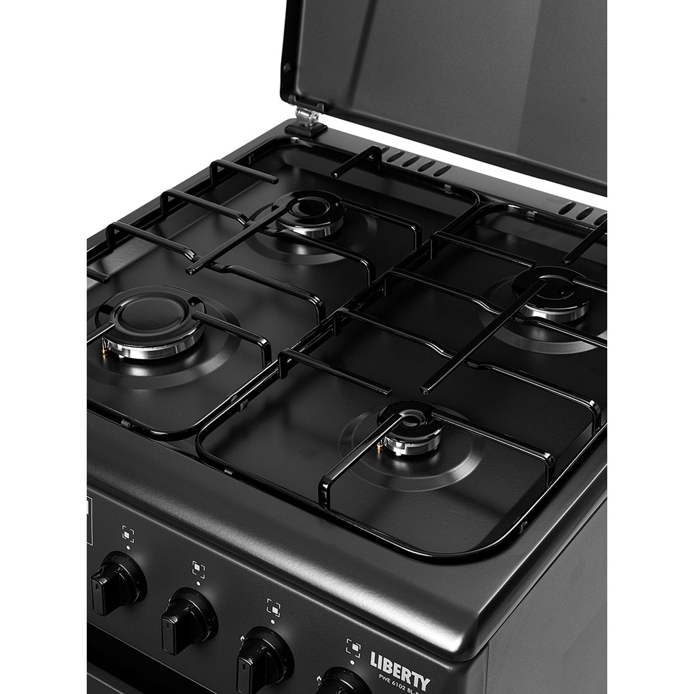 Плита комбінована LIBERTY PWE 6102 BL-F Покриття варильної поверхні емаль