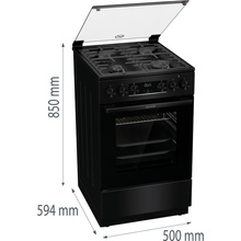 Плита комбінована GORENJE MEKS 5141 B