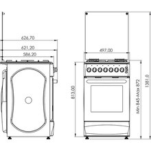 Плита газовая GRUNHELM G4FG5612W