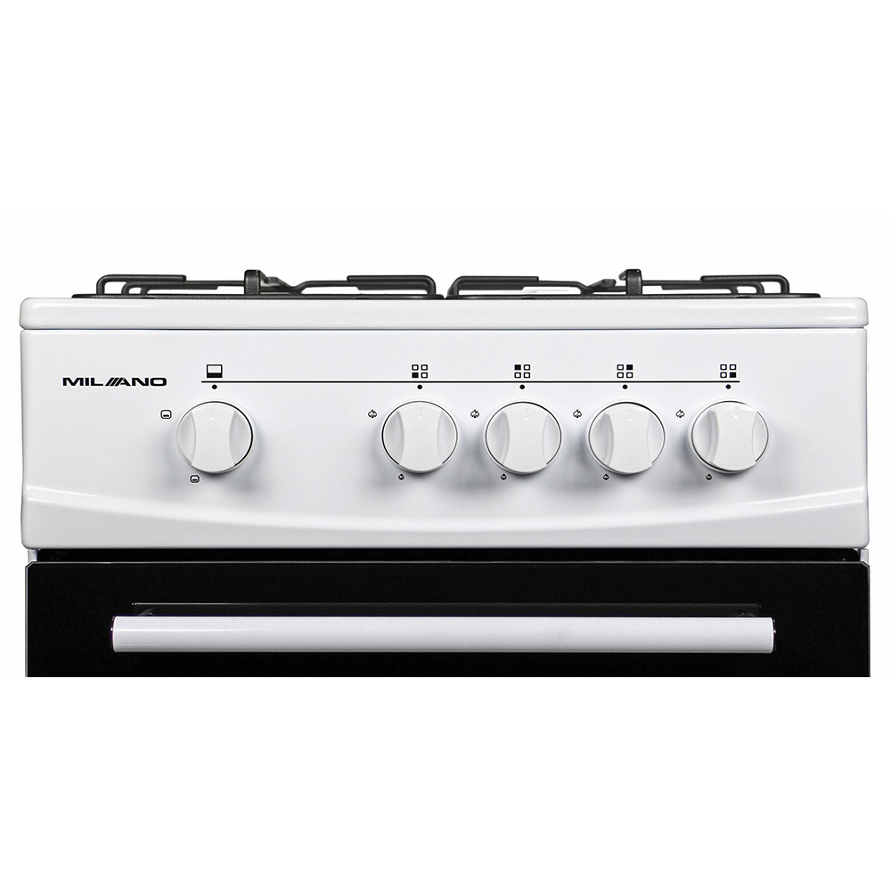 Плита газова MILANO GAS COOKER ML55 G0 /01 White Покриття варильної поверхні емаль