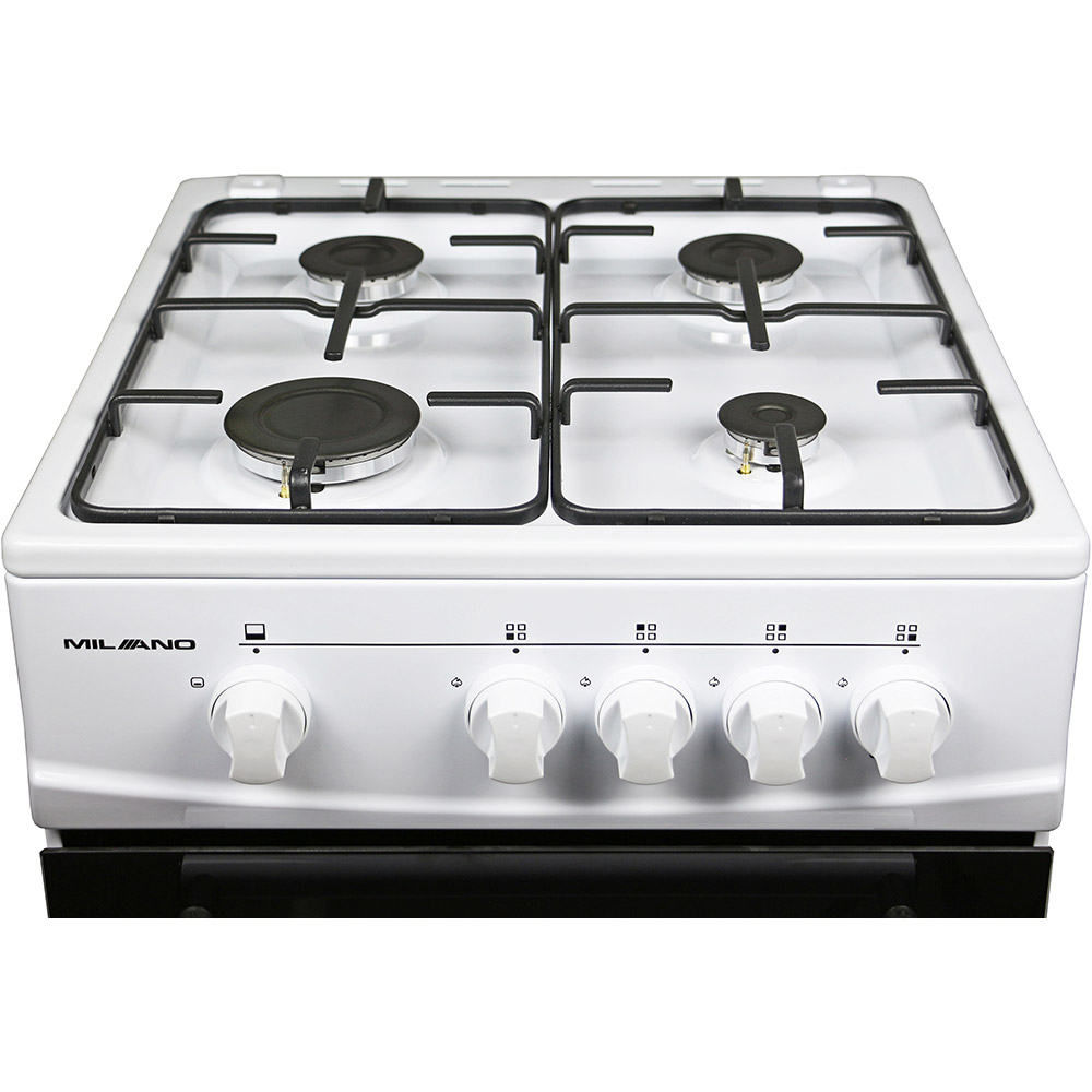 Плита газова MILANO GAS COOKER ML55 G0 /01 White Безпека газ-контроль конфорок