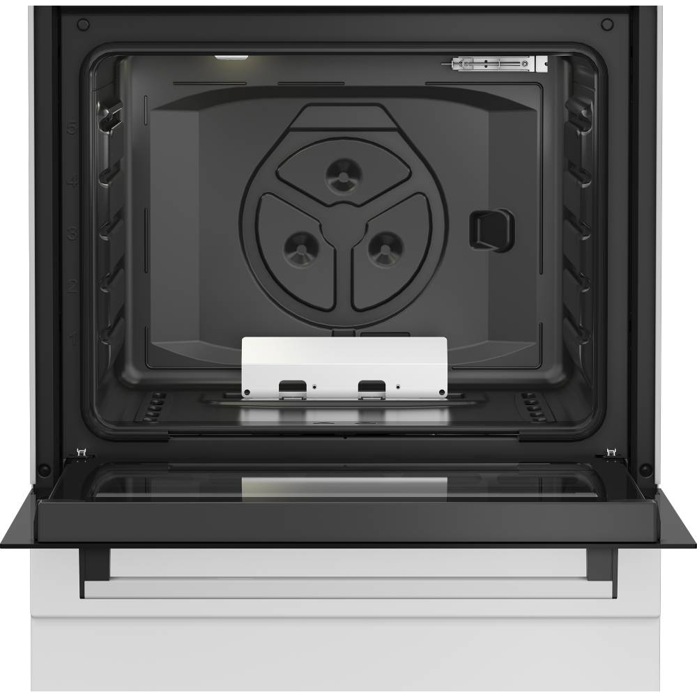 Плита газова BEKO FBG62121WD White (7786187636) Безпека дверцята з подвійним склом