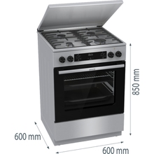 Плита комбинированная GORENJE GKS6C71XF (FM6A4D-FPJDB)