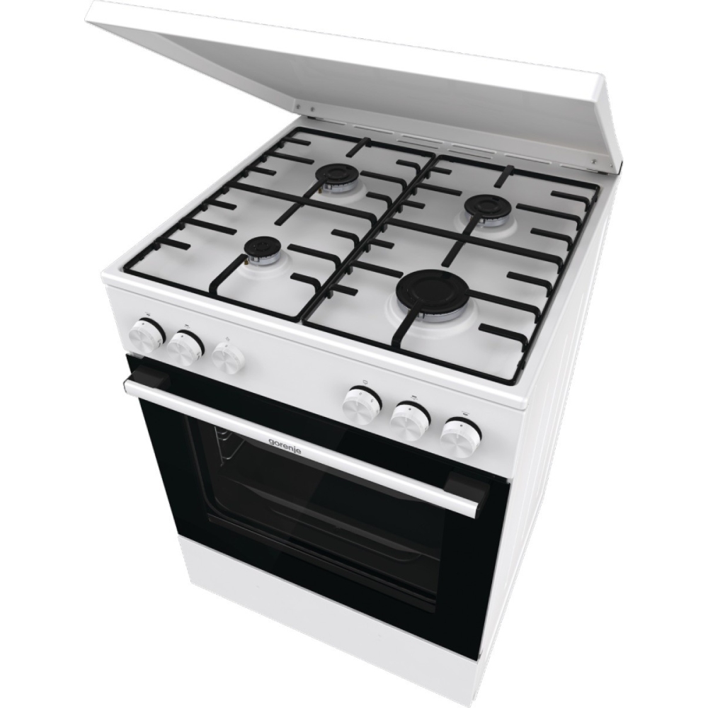 Плита газовая GORENJE GG6A11WH (FG6A3A-HPD7B) Покрытие варочной поверхности эмаль