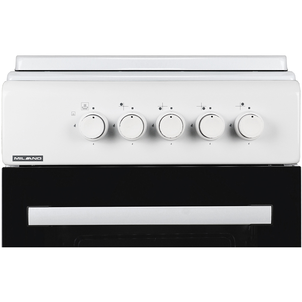 Плита газовая MILANO ML55G1/07 White Материал решёток эмалированная сталь