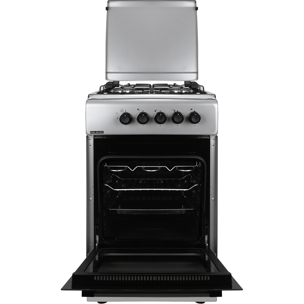 Плита газовая MILANO ML55G1/07 Inox Материал решёток эмалированная сталь