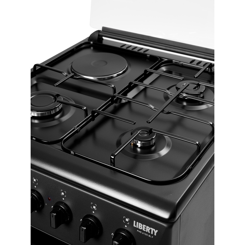 Плита комбінована LIBERTY PWE 6105 BL-F Покриття варильної поверхні емаль