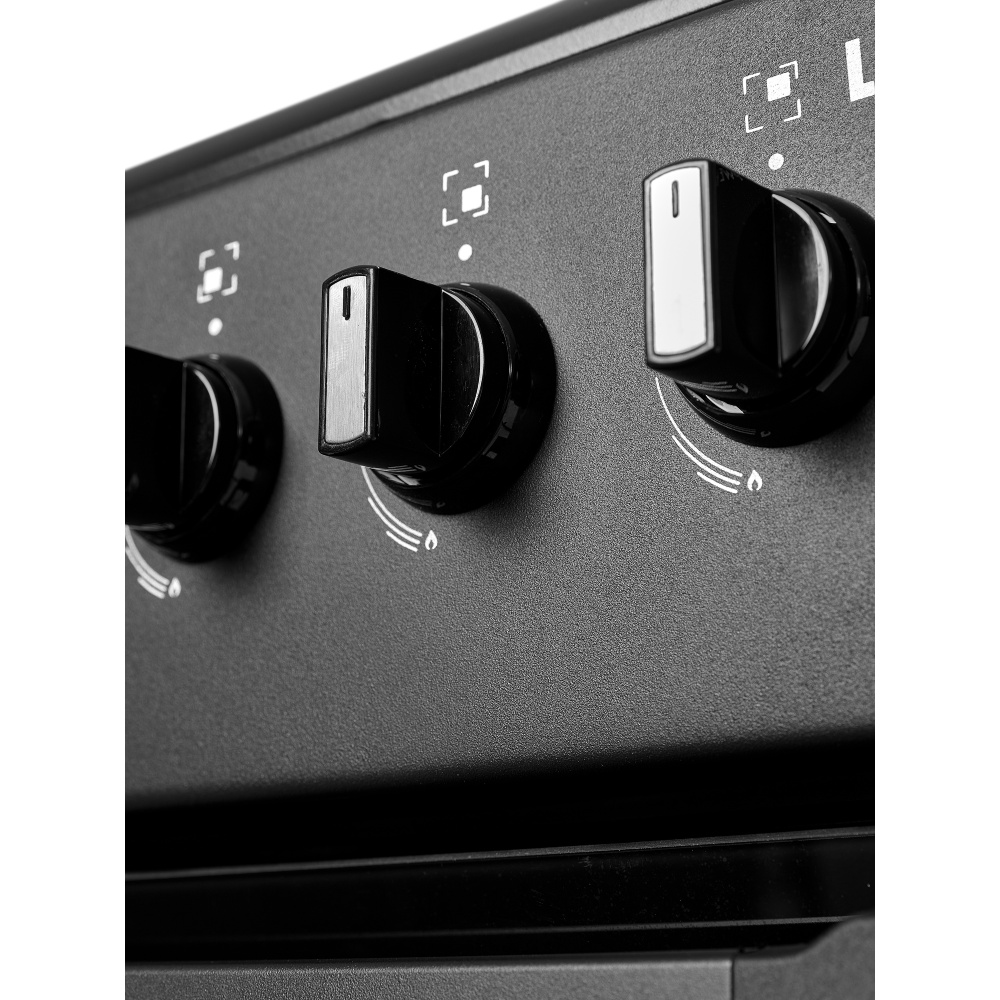 Плита комбінована LIBERTY PWE 6105 BL-F Безпека газ-контроль конфорок