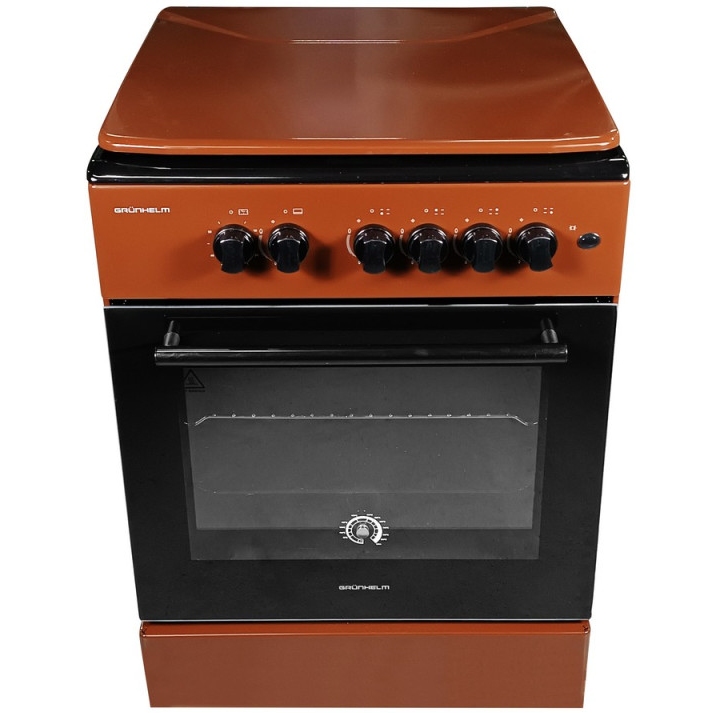 Плита газовая GRUNHELM G4FM6612BRB Тип духовки газовая