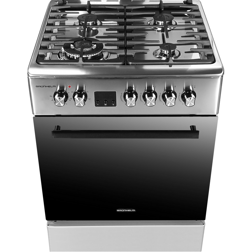 Плита комбинированная GRUNHELM FD66234I Безопасность дверца с двойным стеклом