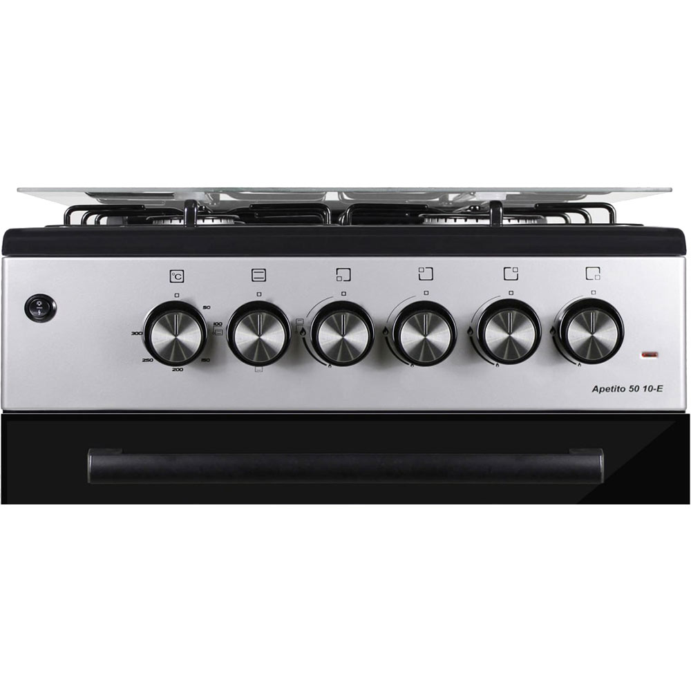 Плита комбінована SHIVAKI APETITO 50 10-E Grey (4780143216761) Покриття варильної поверхні емаль