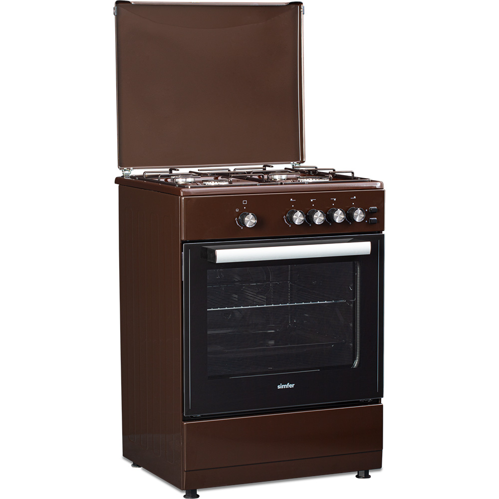 Плита газовая SIMFER F65GM41024 Покрытие варочной поверхности эмаль