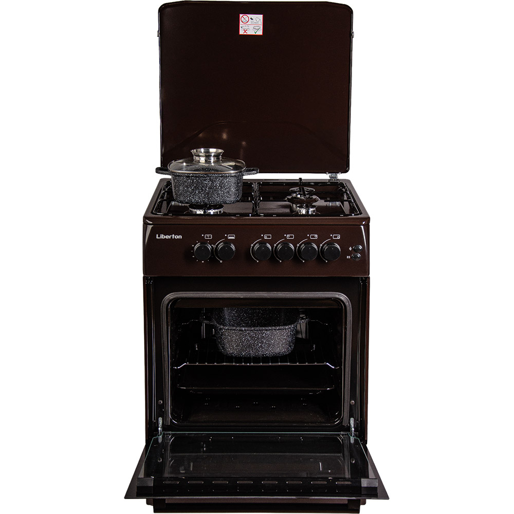 Плита газовая LIBERTON LGC-6600GBR Тип духовки газовая