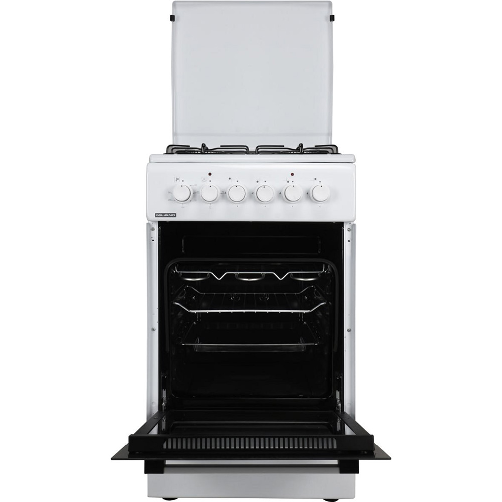 Плита комбінована MILANO ML50E30 White Тип варильної поверхні газова