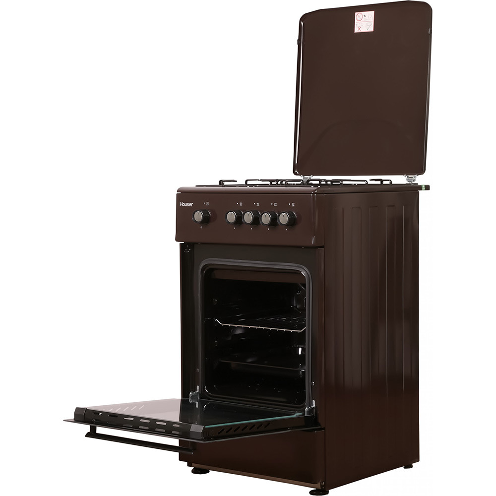 Плита газовая Houser FSG 5201 BR Покрытие варочной поверхности эмаль