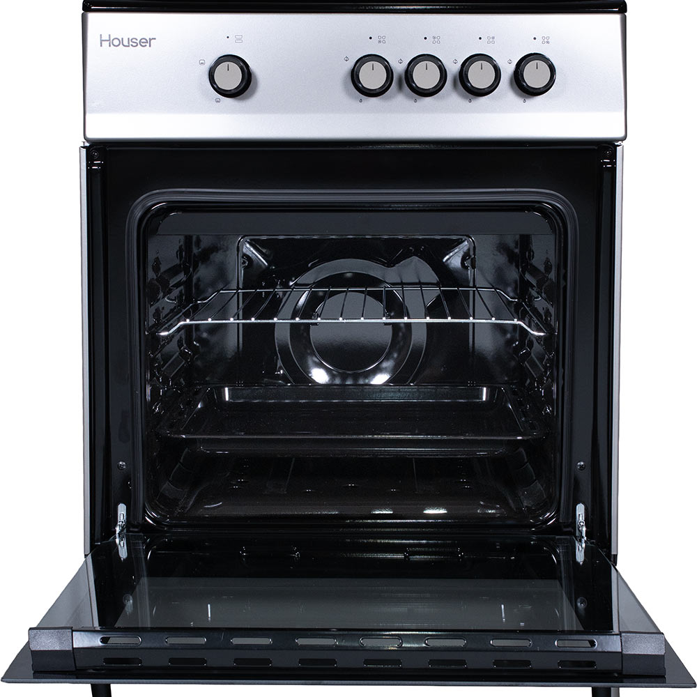 Плита газова Houser FSG 6201 S Тип варильної поверхні газова