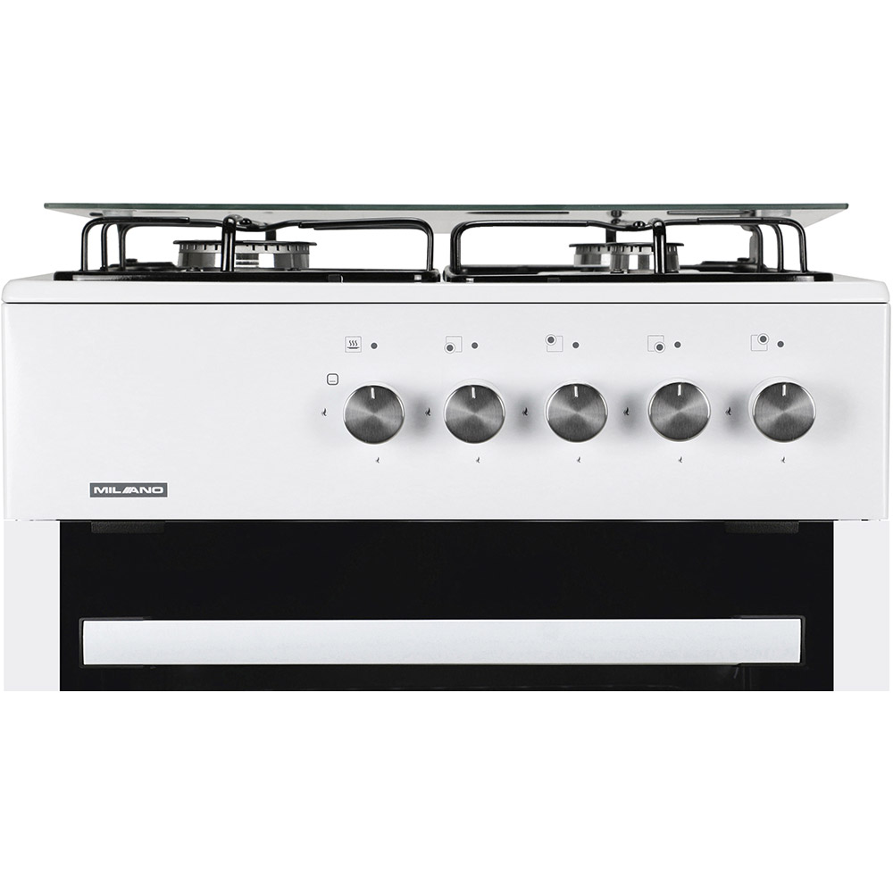 Плита газовая MILANO ML60 G1 /07+ White Покрытие варочной поверхности эмаль