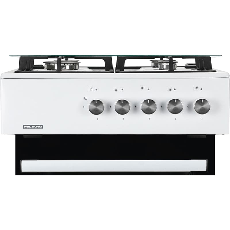 Плита газова MILANO ML60 G1 /07+ White Покриття варильної поверхні емаль