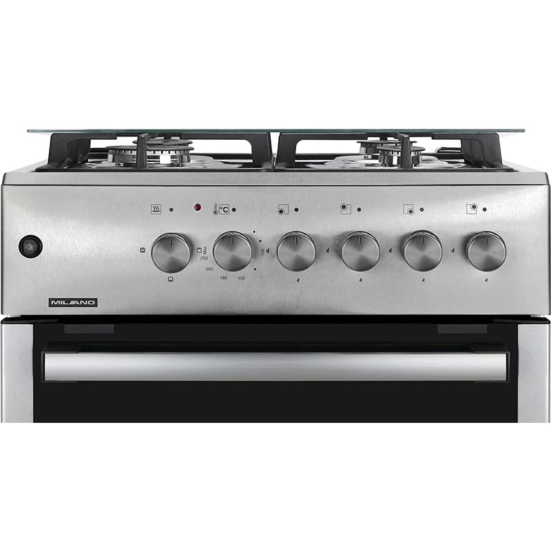 Плита комбинированная MILANO ML60 E40С+ Steel Покрытие варочной поверхности эмаль