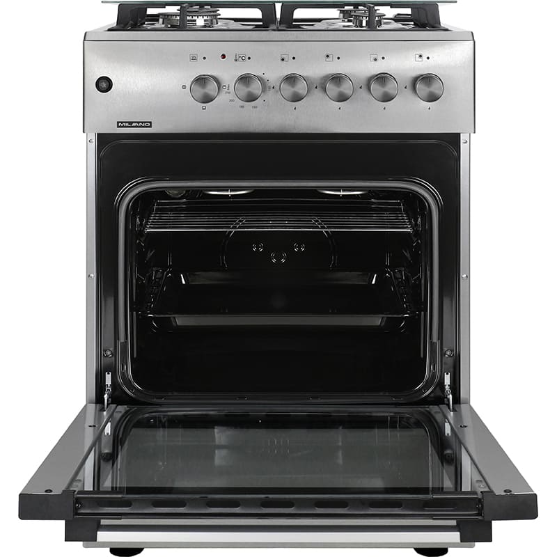Плита комбинированная MILANO ML60 E40С+ Steel Тип варочной поверхности газовая