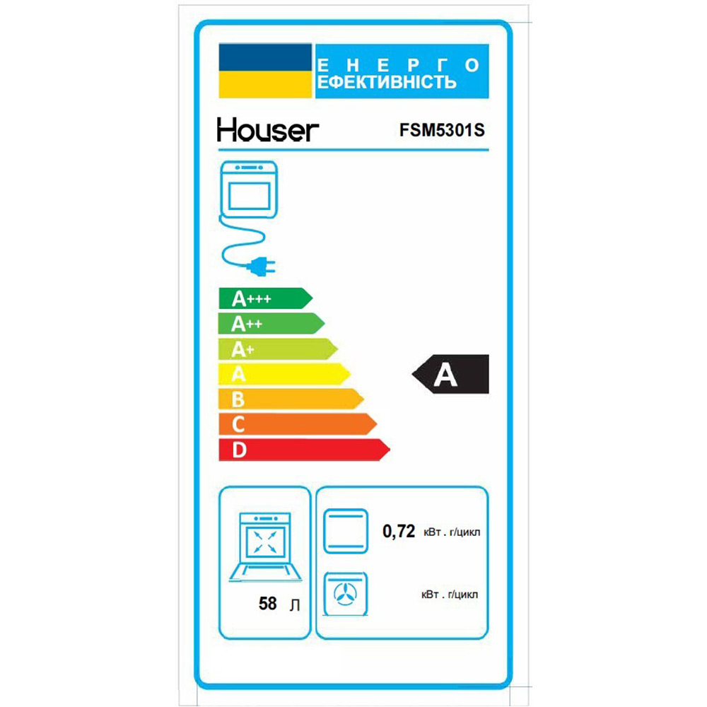 В Україні Плита комбінована HOUSER FSM 5301 S
