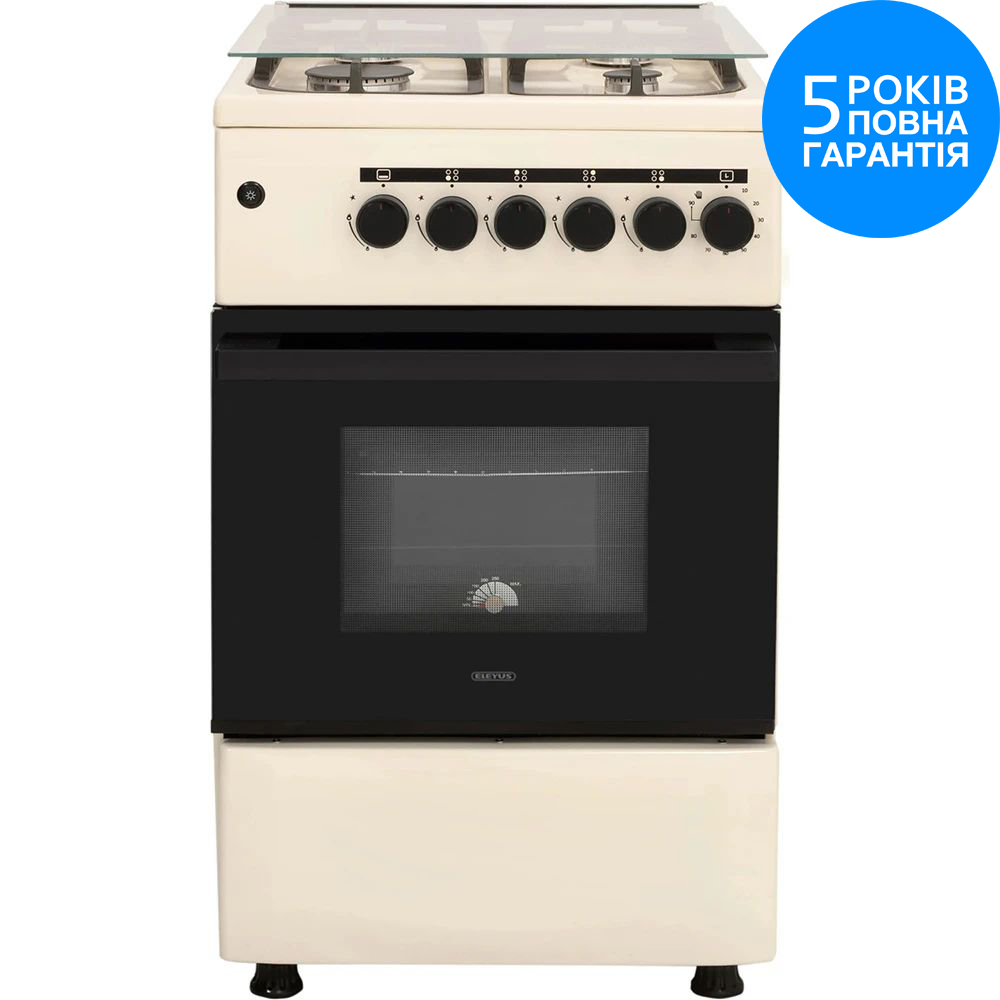 Плита газова ELEYUS CAST 5101 CF BG Тип плити газова