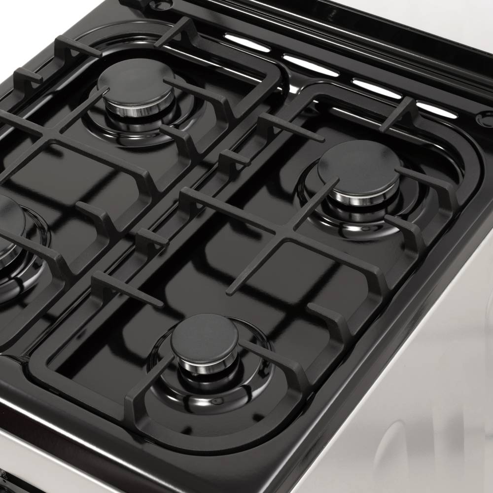 Плита газовая ELEYUS CAST 5101 CF BL+GR Покрытие варочной поверхности эмаль